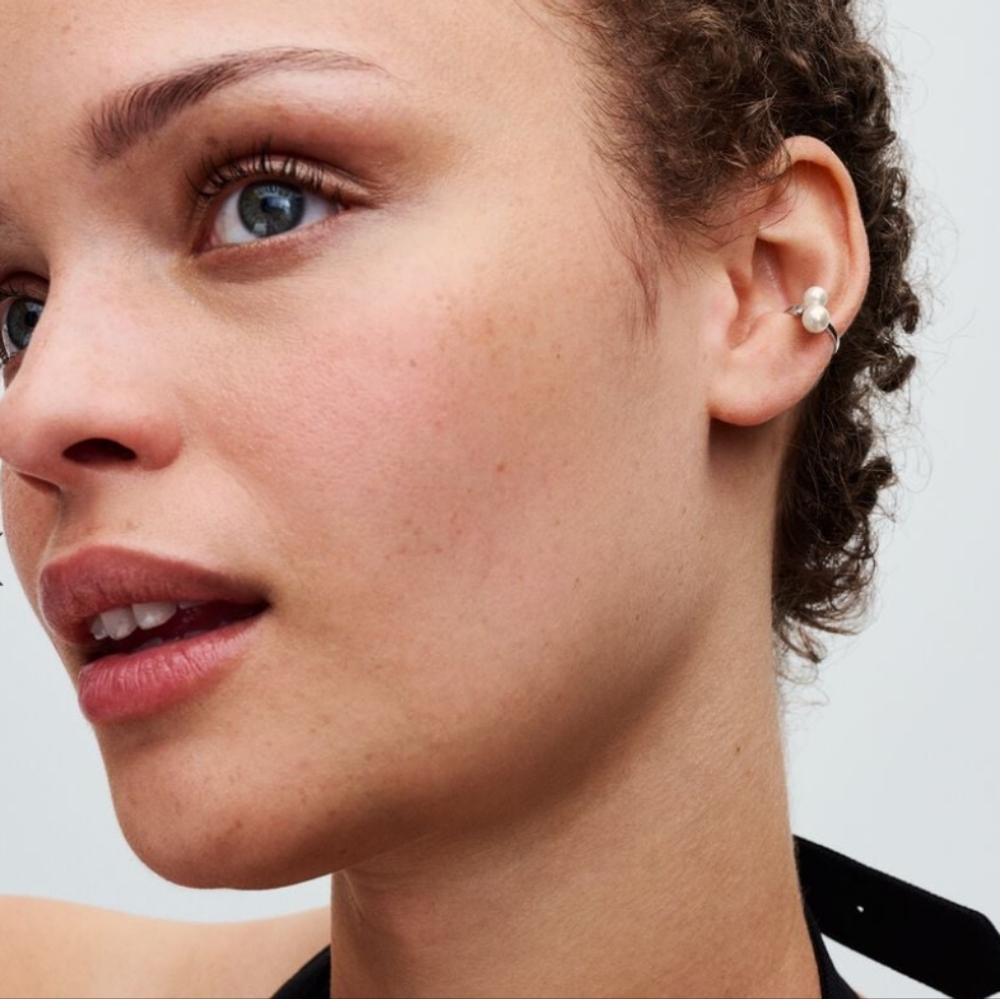 Pandora Pearl cuff earring